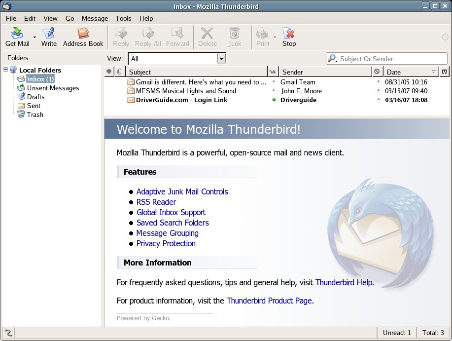 Thunderbird Email Program