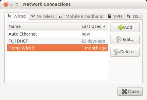 Ubuntu Network Manager